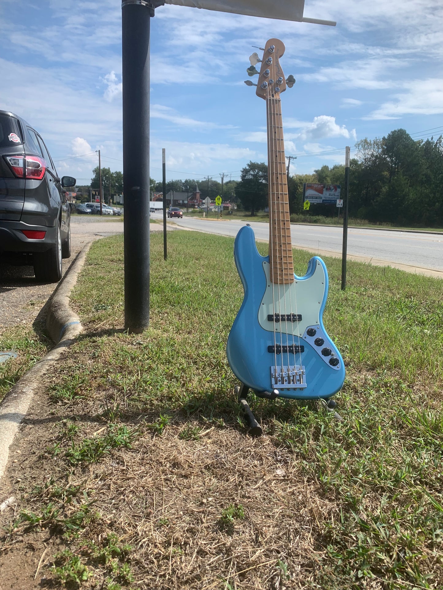 Blue Fender Bass