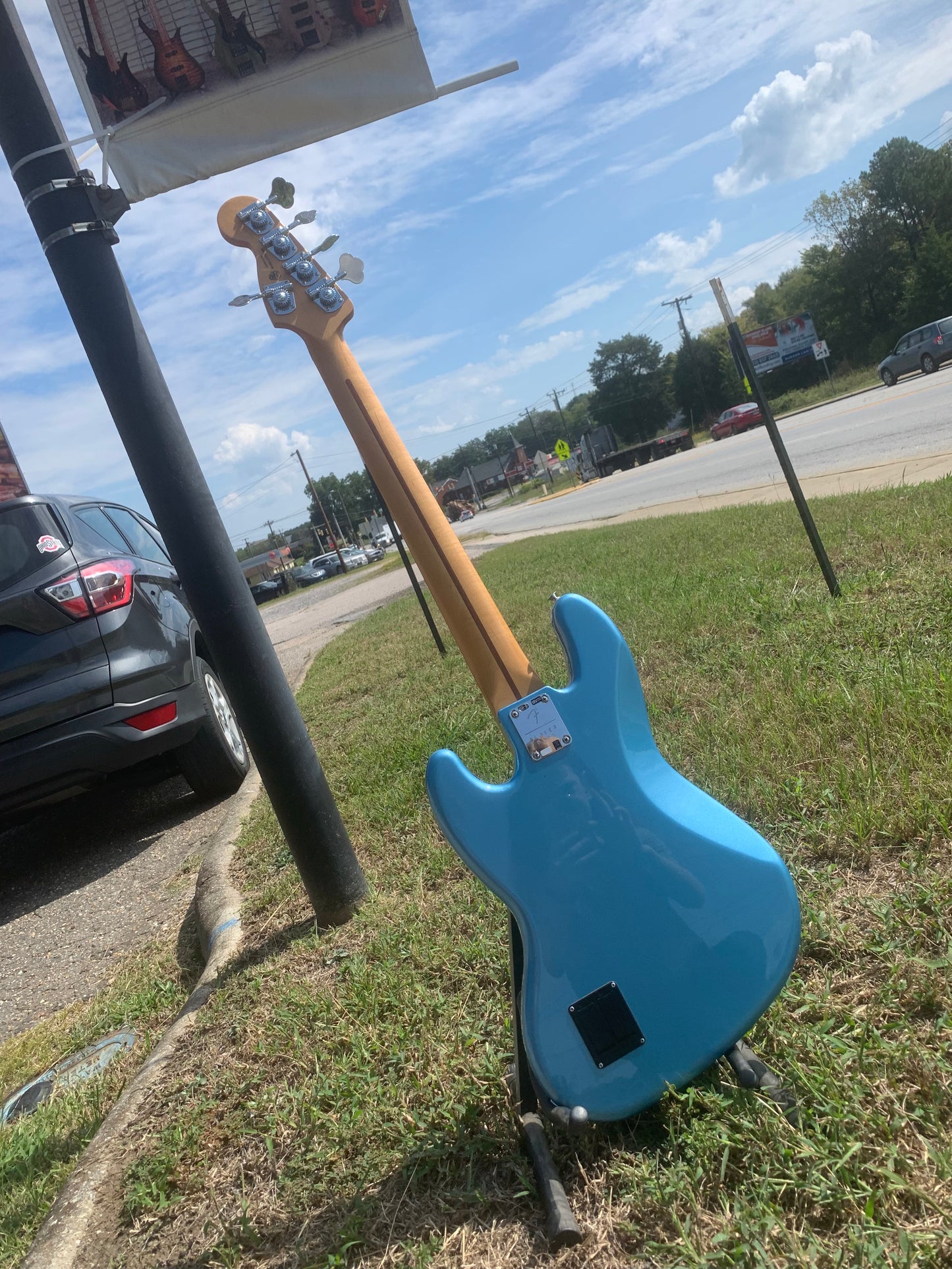 Blue Fender Bass